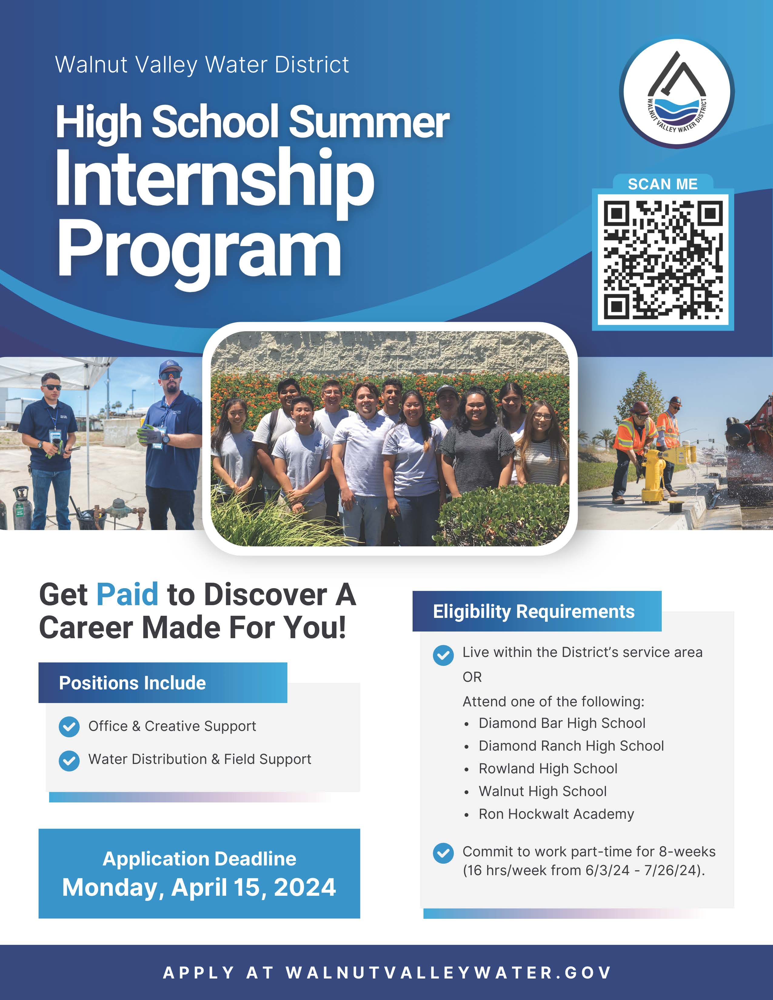 Internship Programs Walnut Valley Water District