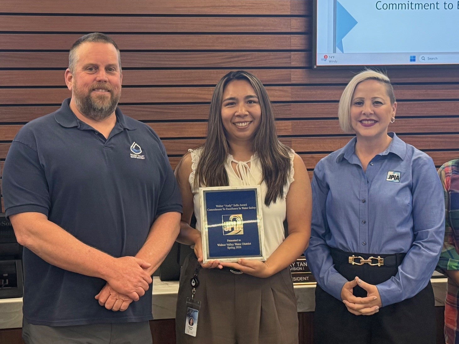 WVWD Receives Prestigious Statewide Award for Commitment to Employee Safety and Excellence